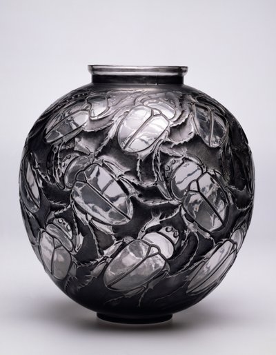 Large Scarabs Vase by Rene Jules Lalique